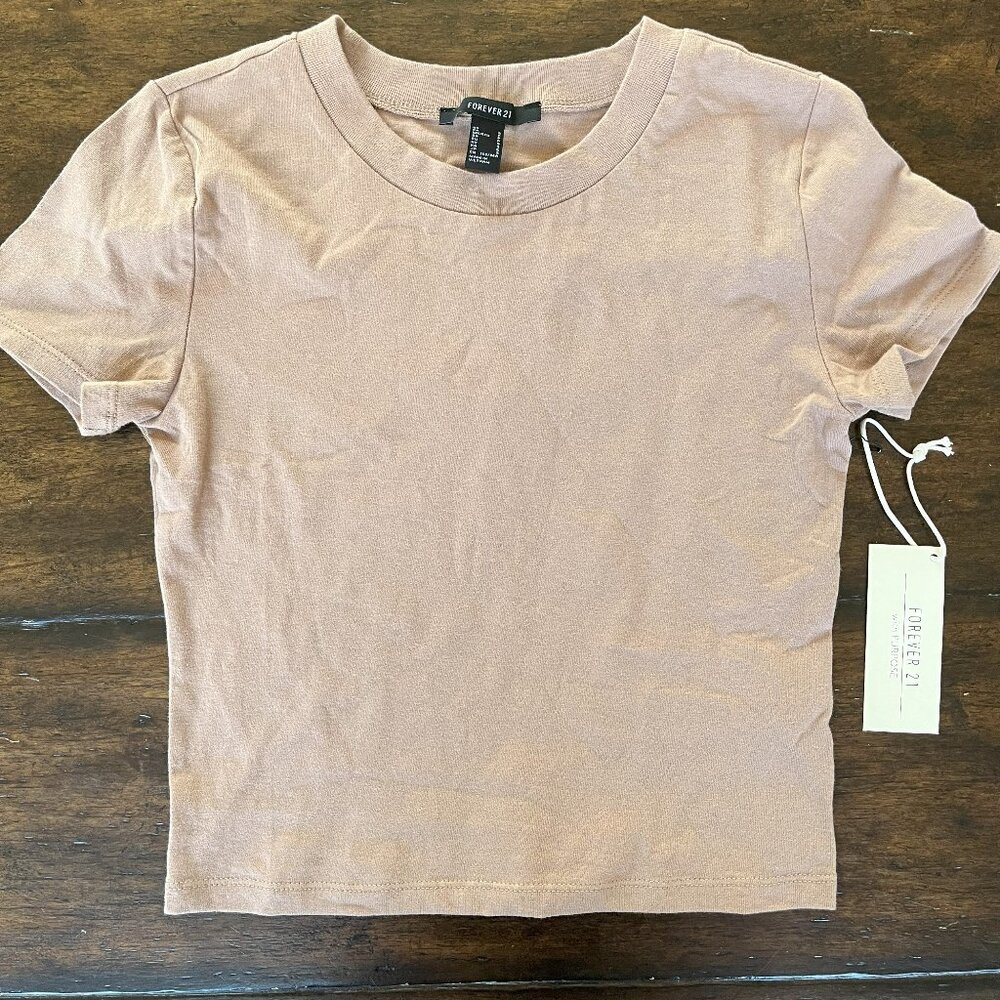 Forever 21 tan crop top